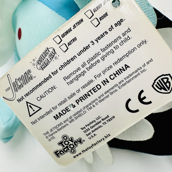 The Jetsons Rosie Robot Maid Plush 13” Toy Factory Hanna Barbera Blue - Picture 9 of 9